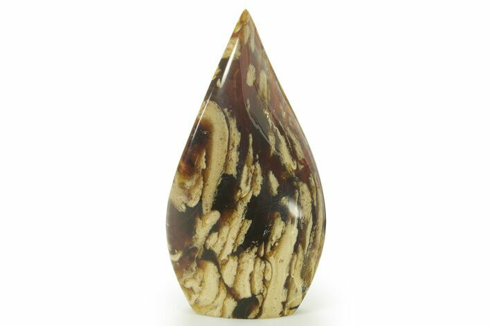 Polished Indonesian Blue Amber Flame #383339